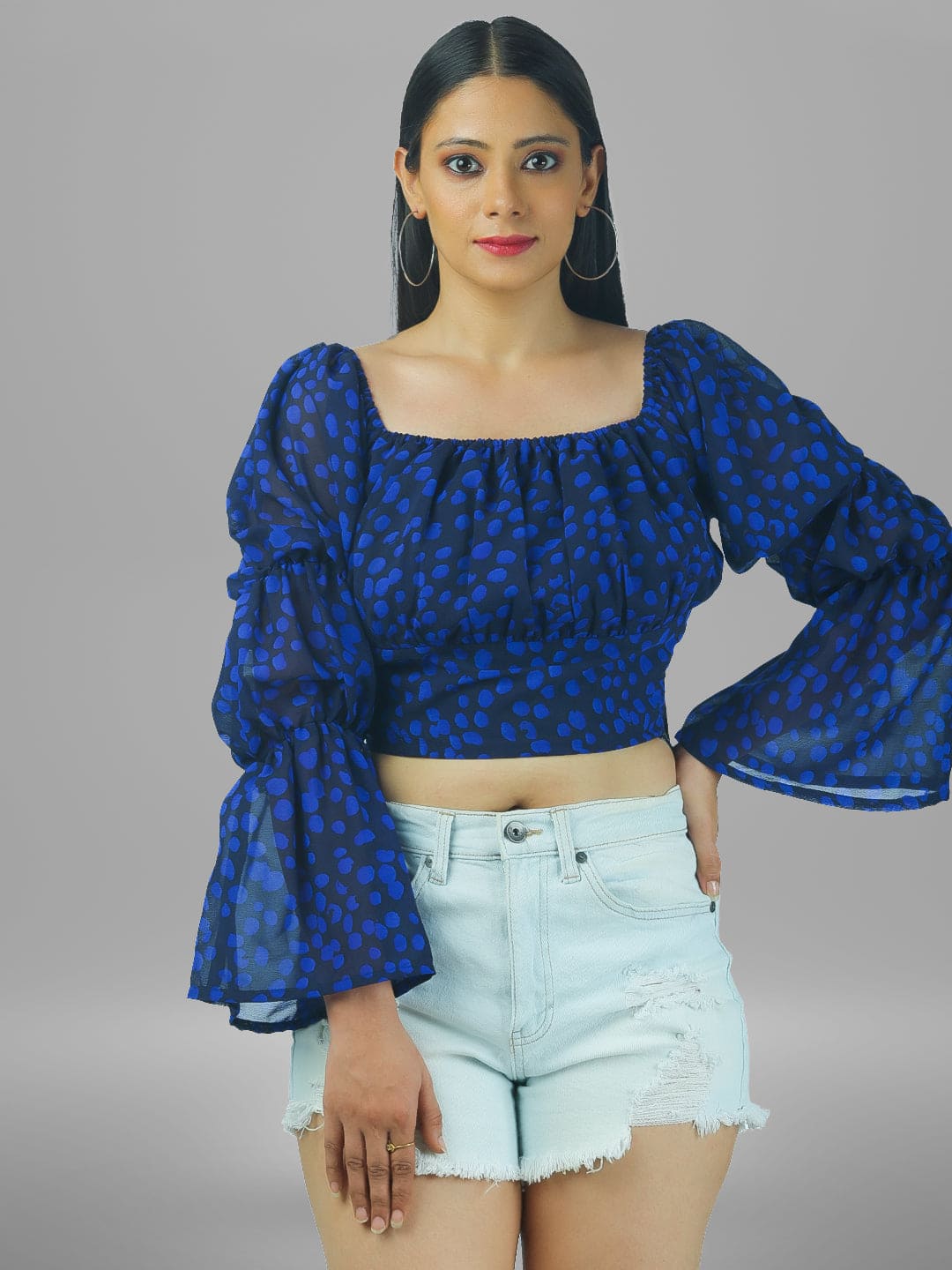 Women Polka print top.