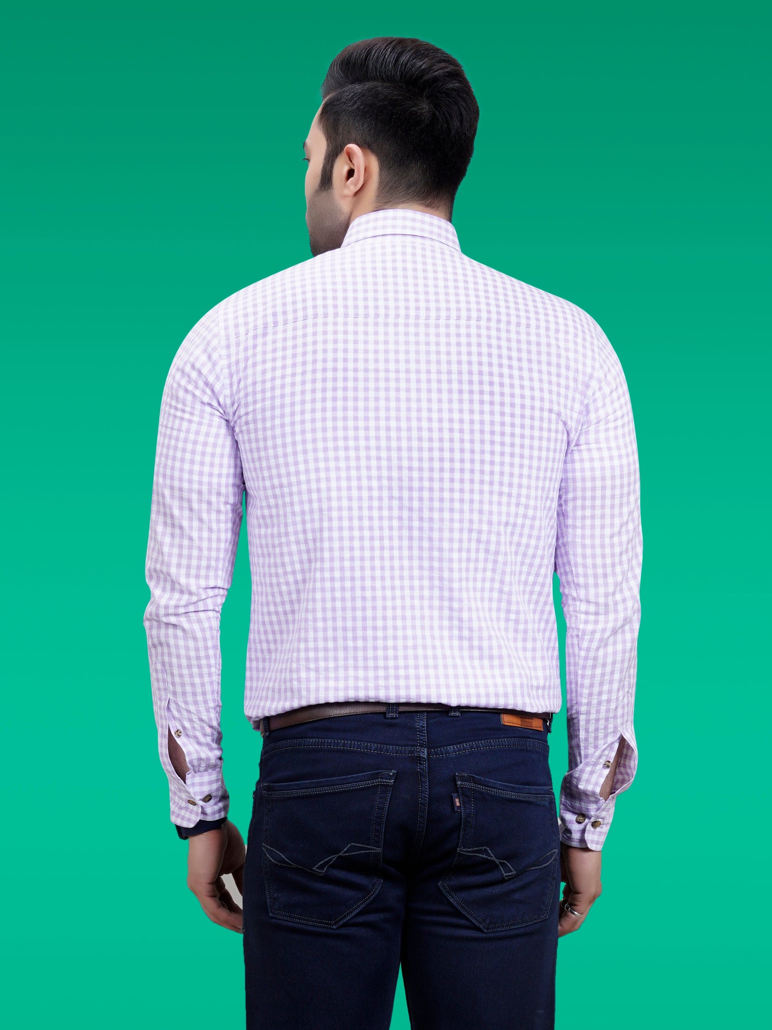 RANJ Men's 100% Cotton Smart Casual Button Down Shirt.