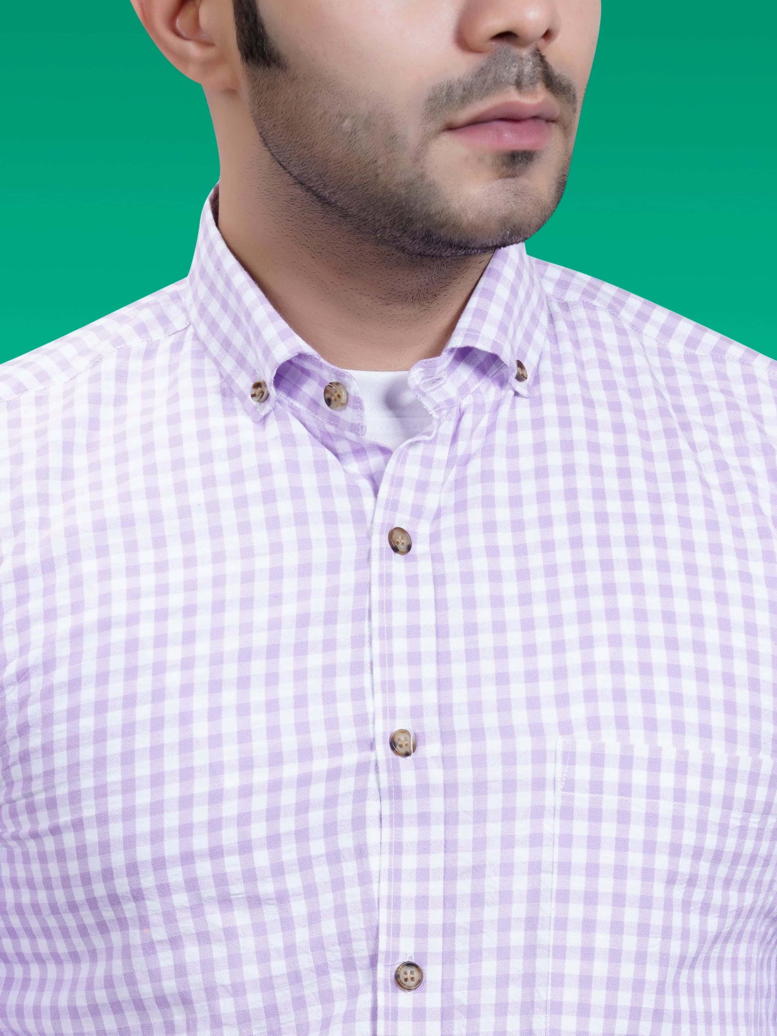 RANJ Men's 100% Cotton Smart Casual Button Down Shirt.