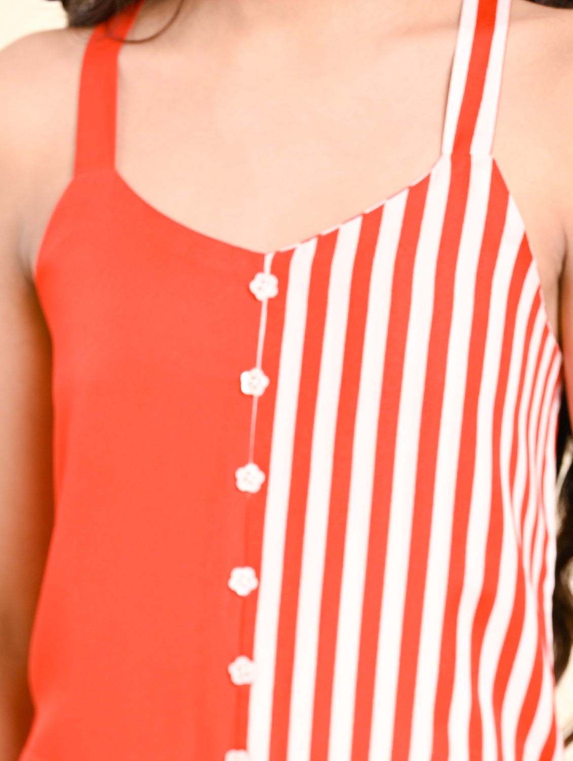 Color Block Stripped jumpsuit