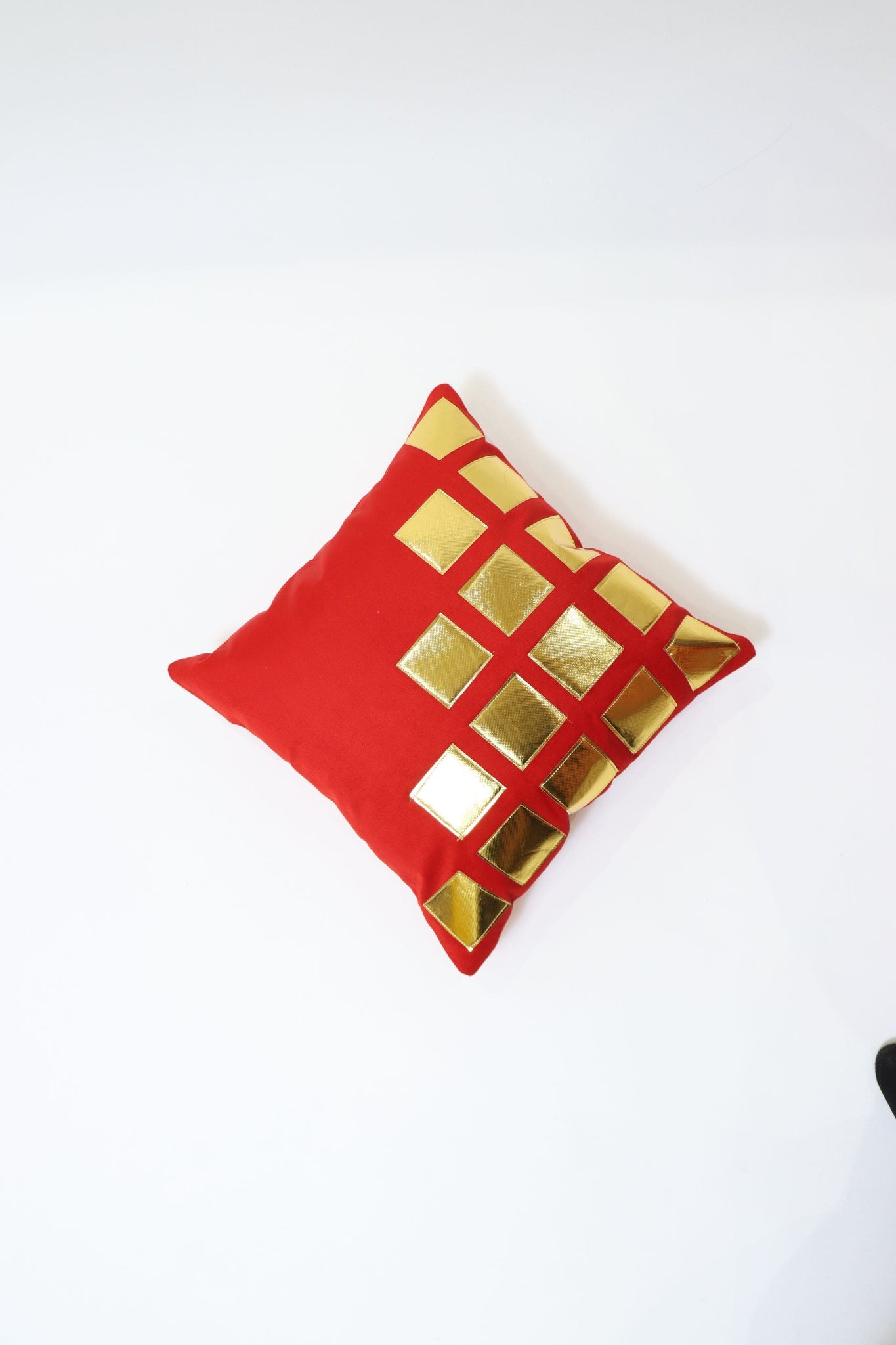 RANJ Designer Velvet Fabric With Sw.Hotfix Design Cushion Cover.