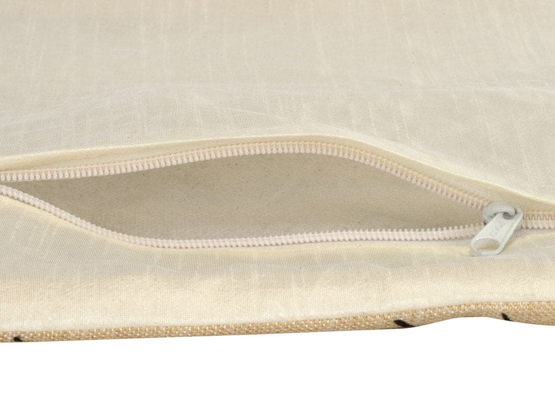 RANJ Designer Jute Digital Print Cushion Cover.